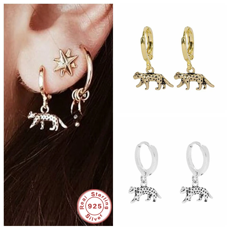 BOAKO 925 стерлингового серебра европейские модные крутые подвеска с леопардом