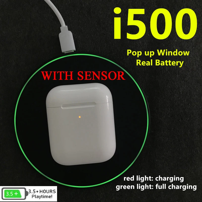 I500 TWS 2 поколения Replica1: 1 Bluetooth наушники раздельное использование QI беспроводные наушники 5D Super Bass Pk I20 I60 I80 I100 I12