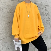 autumn new harajuku knitted white yellow black sweater men casual o neck pullover oversize loose jumper m 3xl
