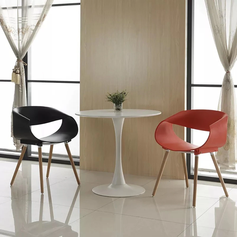 2 шт. обеденный пластиковый стул модный современный скандинавский из твердой