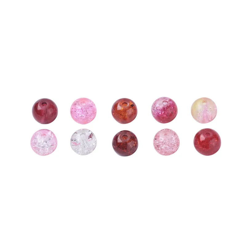 

200pcs 8mm Multicolor Glass Beads Round Loose Spacer Beads For Jewelry Making DIY Bracelet Necklace