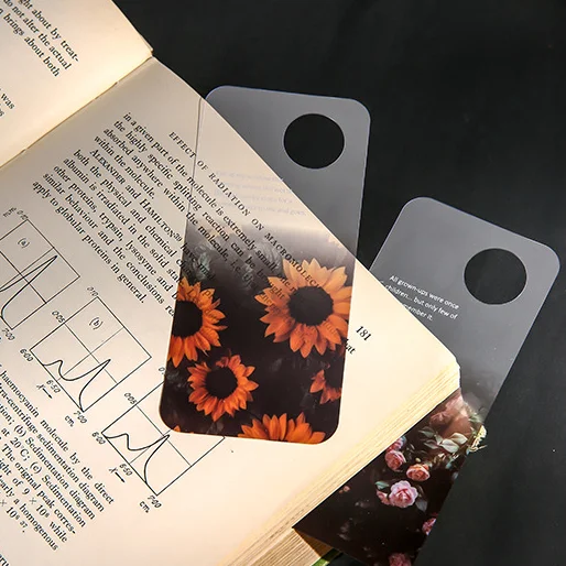 

10PCS/LOT Colorful Sky PVC Bookmarks Creative School Office Stationery Gift