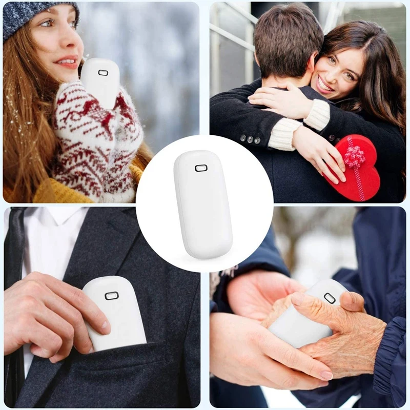 

Instant Heating Rechargeable Hand Warmer, 4H Electric Hand Warmer Heater, Portable Power Bank Reusable Hand Warmer