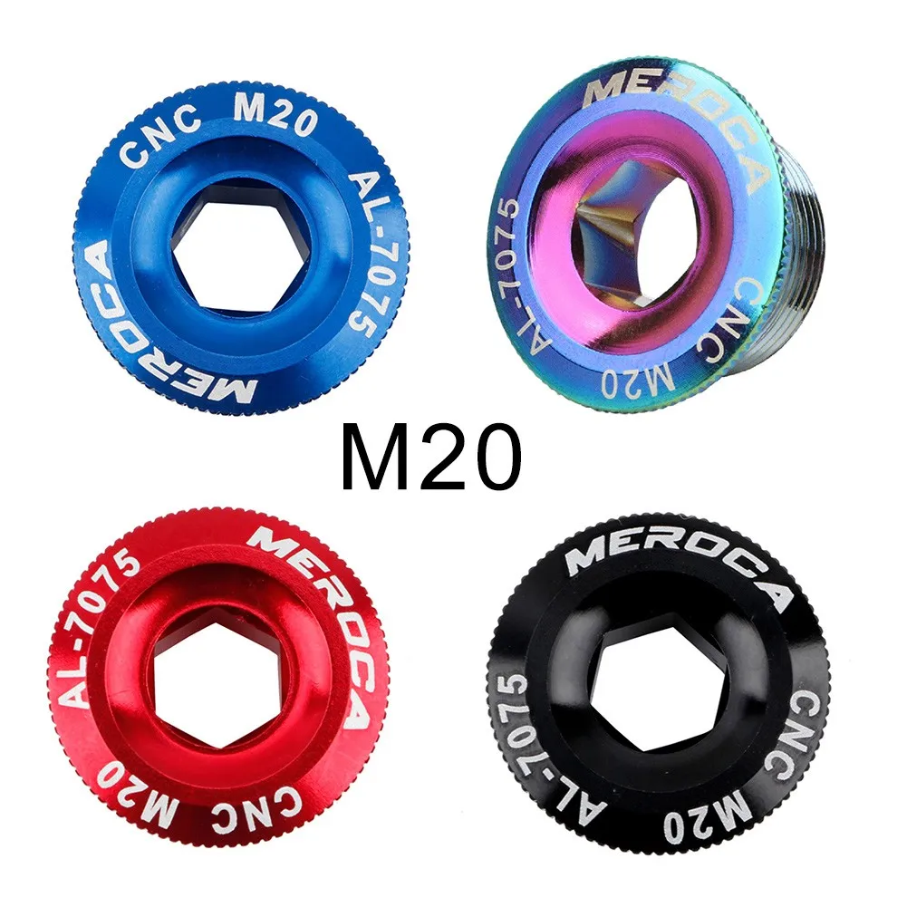 

1pc Crank Cover Screw Cap M20 Crankset Aluminum MTB Road Bike Bolts Aluminum Alloy Mountain Bike Color Crank Cover Crank Screw