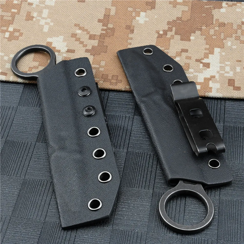 Мини Цельный керамбит с фиксированным лезвием тактический нож 3Cr13Mov из