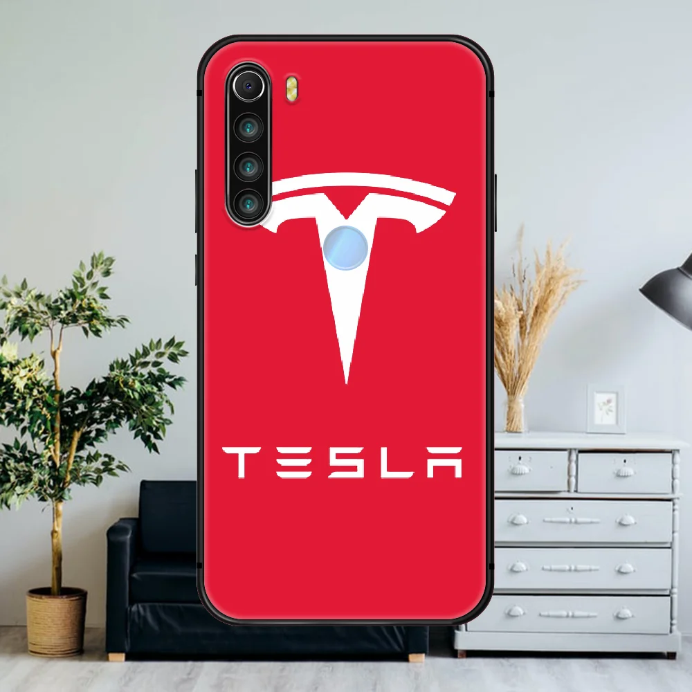 

Future Tesla Electric Car logo Phone Case For Xiaomi Redmi Note 7 8 8T 9 9S 4X 7 7A 9A K30 Pro Ultra black Cell Soft Back Tpu
