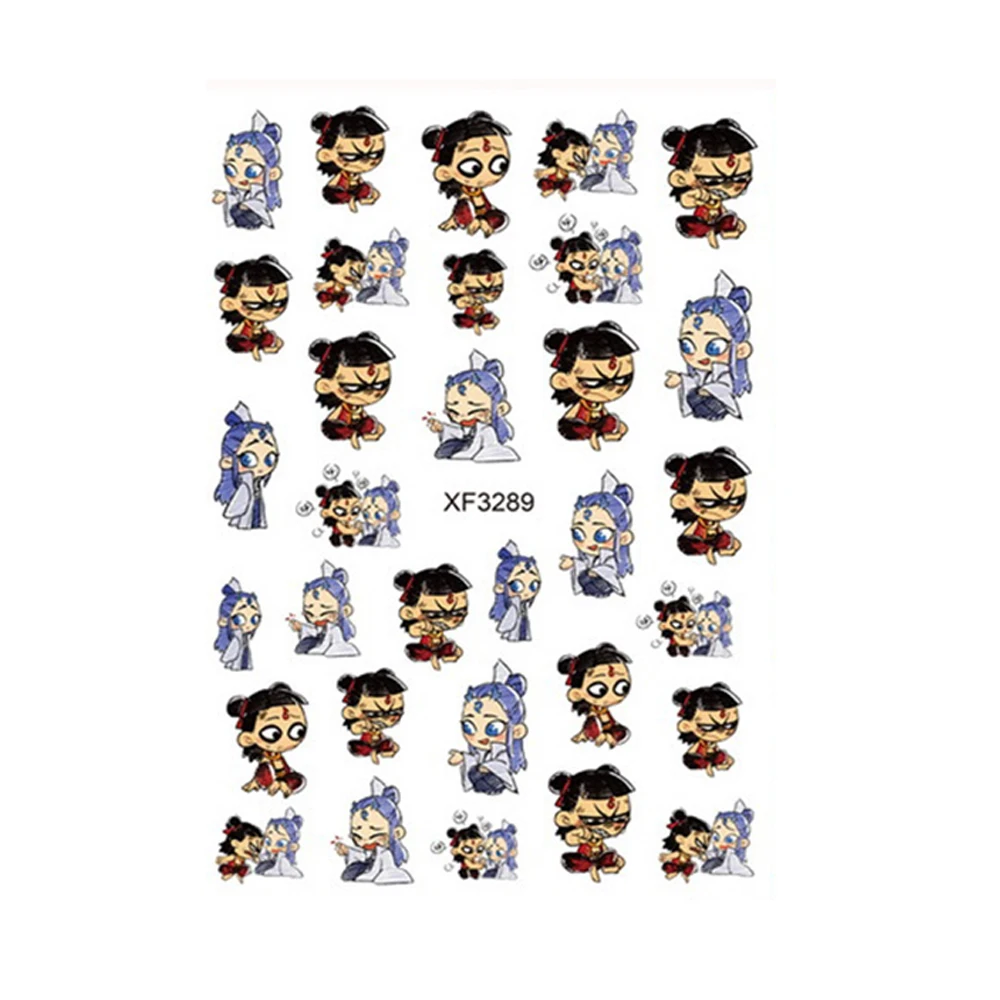 Наклейка для ногтей анимация фильмы где наклейки мультяшный дизайн Водные