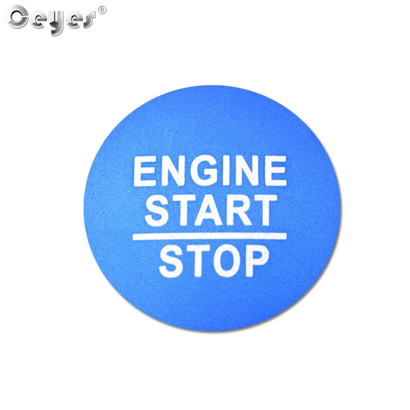 Blue button cover Ceyes автомобильный Стайлинг для Honda Civic Fit Accord Dio Jazz Авто Кнопка запуска и остановки двигателя кольцо Чехлы наклейки аксессуары для интерьера - Цвет: Blue button cover