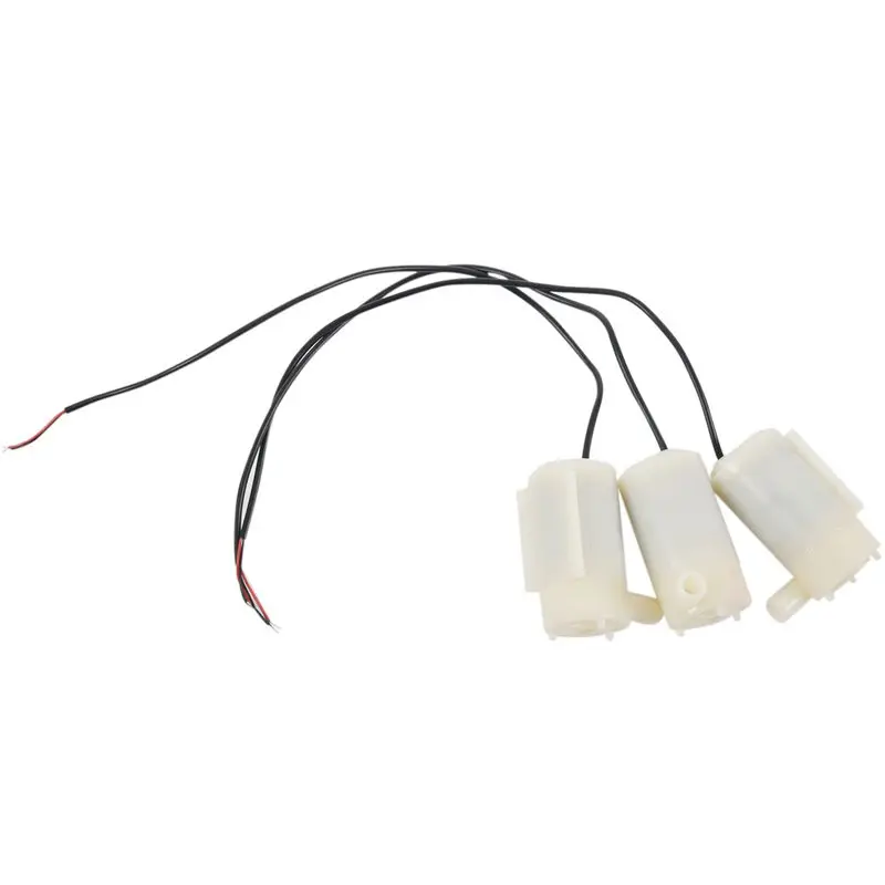 3 шт. DC 3V маленький водяной насос горизонтального погружной DC3W фонтан