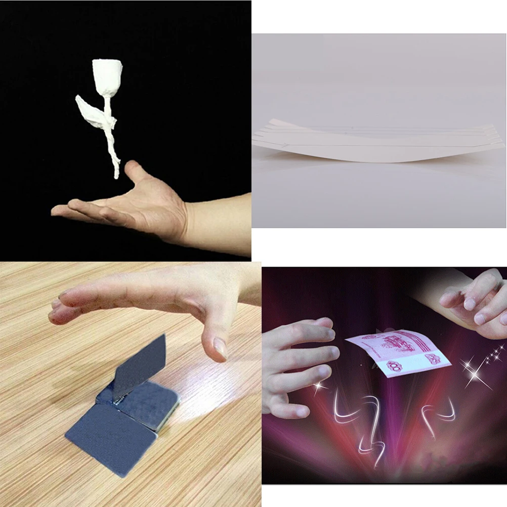 

1 Set New Elastic Stretch Invisible Hidden Coil Thread Loops Haunted Magic Trick Float Funny Toy Gifts