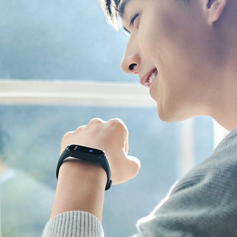 Смарт браслет Xiaomi Mi Band 4 Bluetooth 5 0 датчик сердечного ритма AMOLED 2.5D цветной экран 95