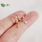 Женские серьги из серебра 925 пробы с фианитами