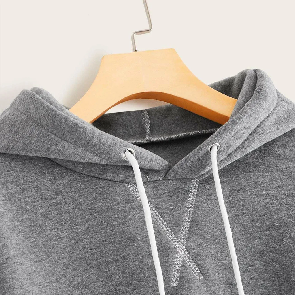 

Streetwear Fashion Hoodies Woman Sweatshirts Patchwork Sweatshirt Long Sleeve Pullover Pocket Hoodie Tunic Tops Sudadera Mujer