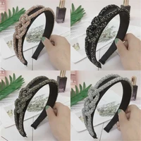 crystal hoop wide hairband tie accessories womens hair band knot headband twist