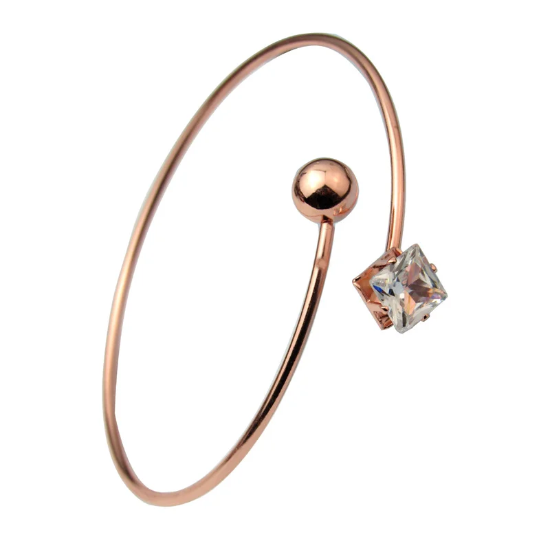 Геометрические кристаллы браслеты с брелоками для женщин золотистые