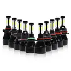 Новинка, Автомобильные светодиодные лампы для фар, 4 стороны, 6000K, 8000K, 100 Вт, 9005 лм, 9006, 9007, H11, H4, H7, автомобисветодиодный светодиодные фары HB3, HB4, HB5, 20 пар