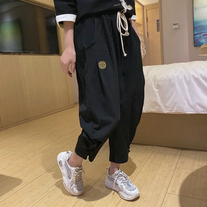 Женский и мужской костюм Тан в китайском стиле с вышивкой журавлей Восточная