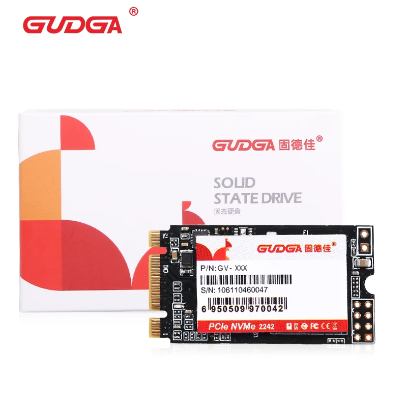 GUDGA SSD M2 NVME PCI-e сигнал Gen3.0x2 2242 128 ГБ 256 512 ТБ Внутренний твердотельный накопитель для