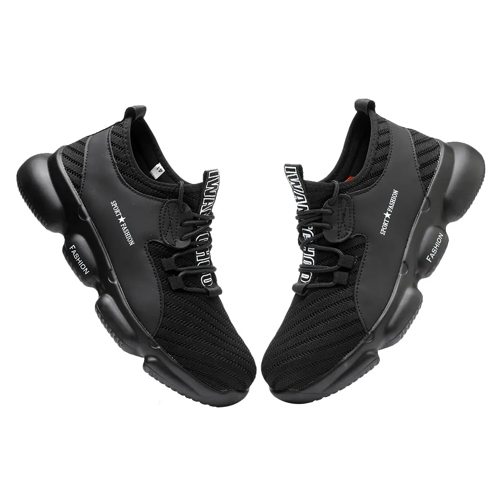 

Fashion Safety Shoes Men Steel Toe Shoes Puncture Proof Work Sneakers Breathable Indestructible Sefety Boots Working Footwear