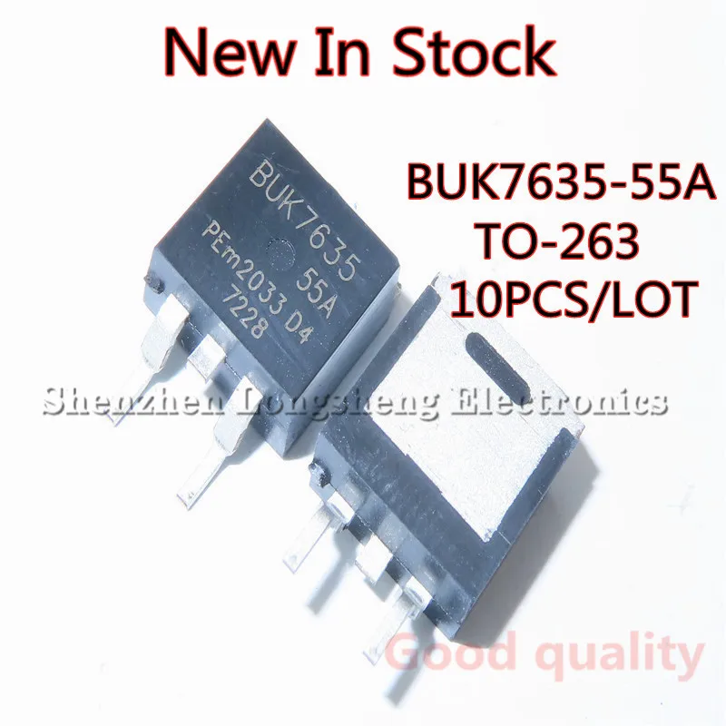 

10PCS/LOT BUK7635-55A TO-263 SMD FET N-channel MOS tube 35A 55V New In Stock