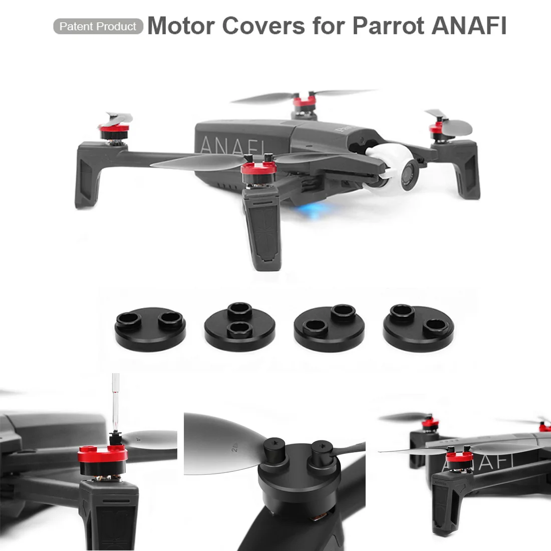 4 шт. алюминиевый сплав защита двигателя Защитный чехол пылезащитный