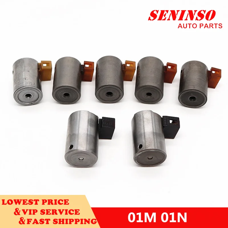 

OEM 01M 01N 095 096 097 098 7PCS Transmission Shift TCC EPC Solenoid Kit For Volkswag-en 01M 01N series of transmissions