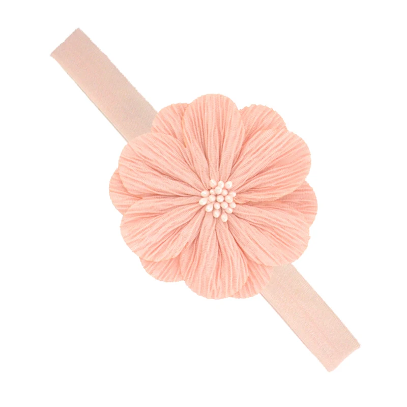 Diademas de flores para beb&eacute;s y ni&ntilde;as, bandana el&aacute;stica de nailon para reci&eacute;n nacidos, turbante, accesorios para envolver la cabeza, 1 unidad-4