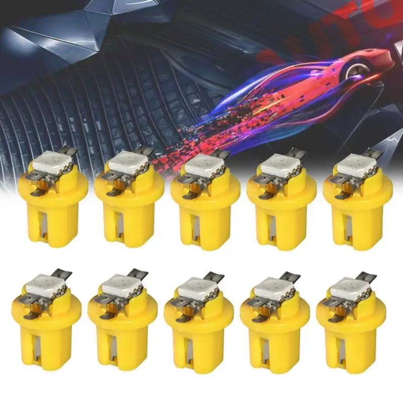 

10Pcs 1 Smd Licht Keramische Dashboard Gauge Lamp Instrument Keramische Lamp Automotive Interior Auto Parts Auto Side Wedge Lich