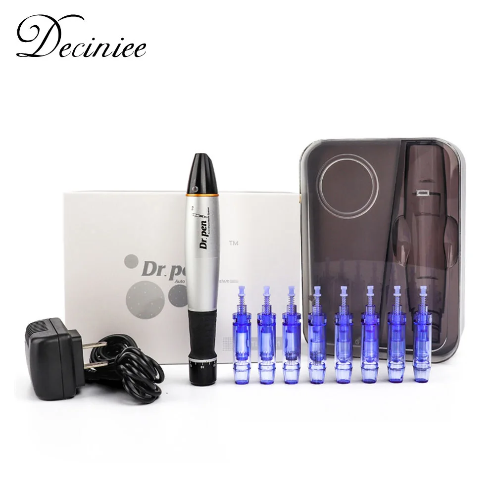 

Dr Pen Professional A1 Microneedling Pen Healthy Care Therapy Electric Skin Repair Tool Kit with 8pcs Replacement Cartridges