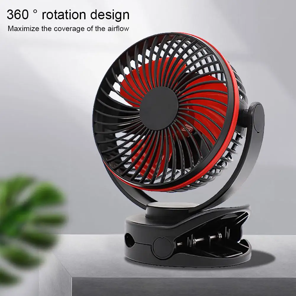 Походный вентилятор с подвесным крючком батарея 5000 мАч 4 скорости тихий поток