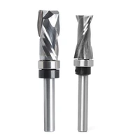 bearing ultra performance compression flush trim solid carbide cnc router bit for woodworking end mill shank