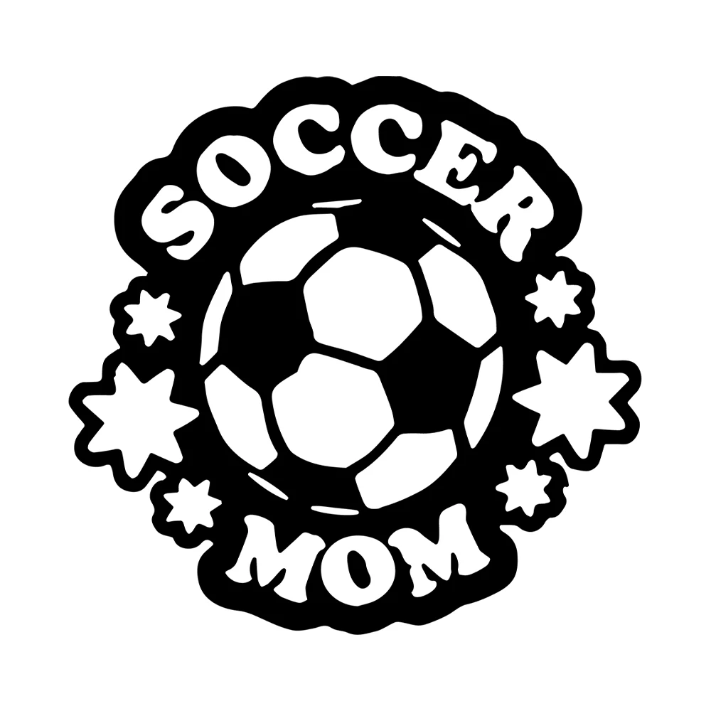 

15cmx15cm Football mom Vinyl Car-Sticker Automobiles Motorcycles Window Bumper Laptop Vinyl Decal Decorative Goods