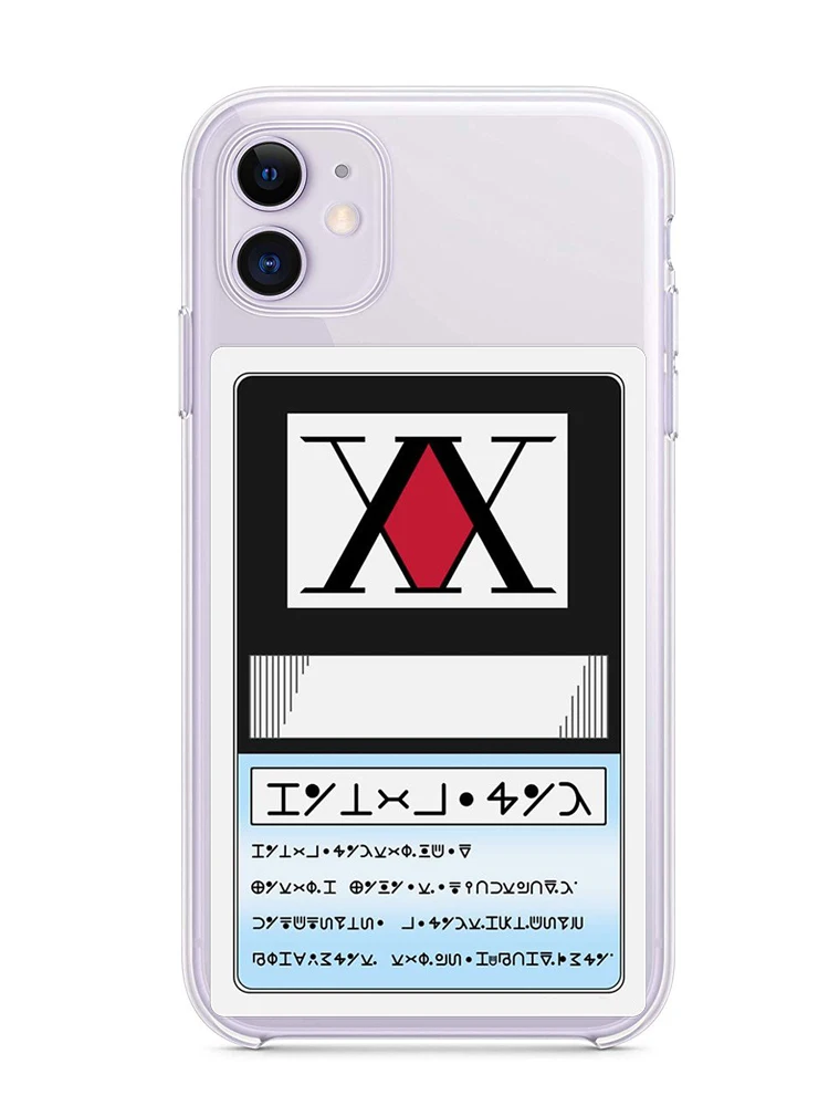 Мягкий силиконовый чехол для телефона Hunter HXH Anime X hunter 3 iPhone 12 11 Pro Max 6 6s 7 8 Plus XR XS MAX