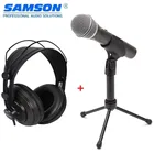 Высококачественный 100% Оригинальный Портативный динамический USB-микрофон Samson Q2U и монитор SR850, комплект наушников для записи
