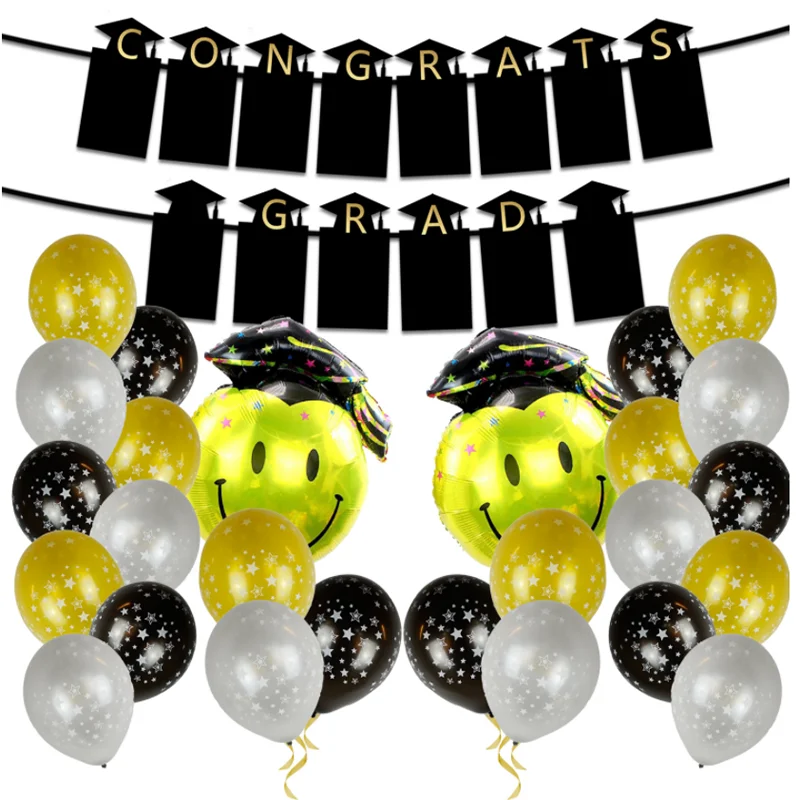 Decoraci&oacute;n de globos para fiesta de graduaci&oacute;n-0