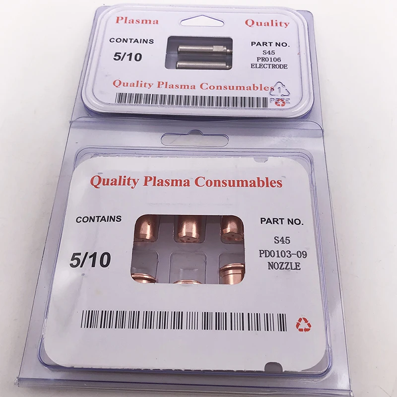 Trafimet S45 плазменной резки фонарь расходные детали 10 шт. PD0103-09 наконечник и PR0106