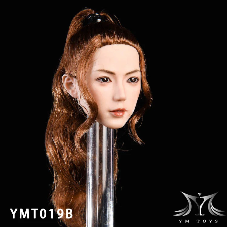 Collellctible YMT019 1:6 весы красивые азиатские женские головы лепить модель jing жажда для 12
