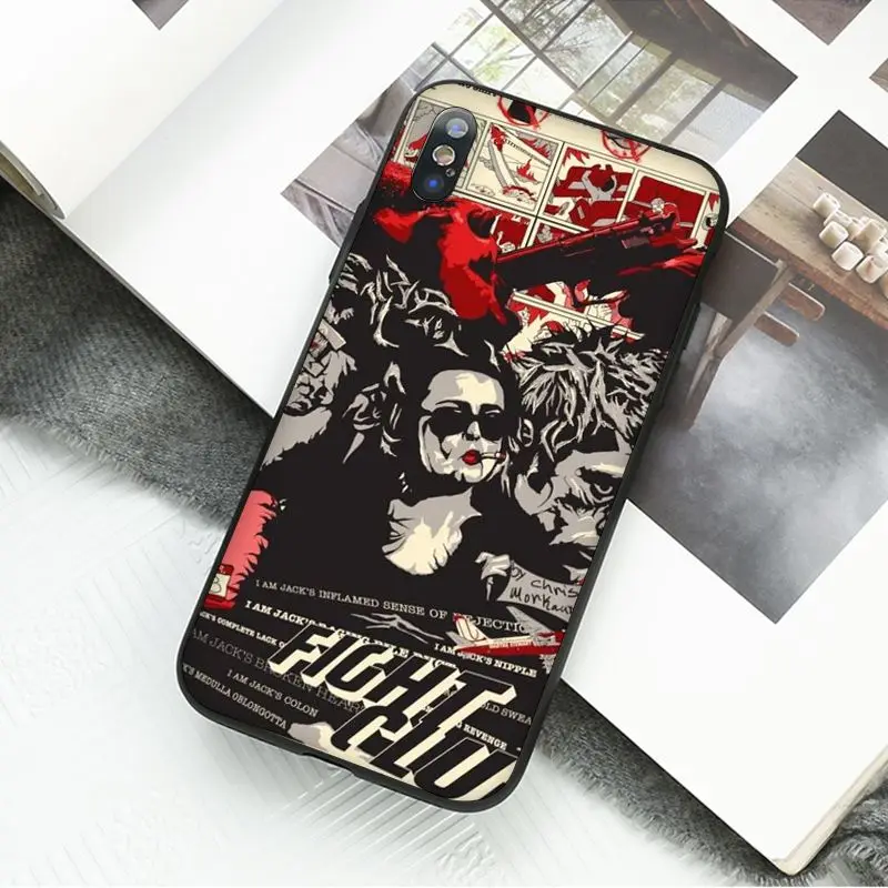 Yinuoda фильм бой клуб рукоделие принт рисунок телефон чехол оболочка для iPhone 8 7 6 6S Plus 5 5S SE XR X XS MAX Coque Shell