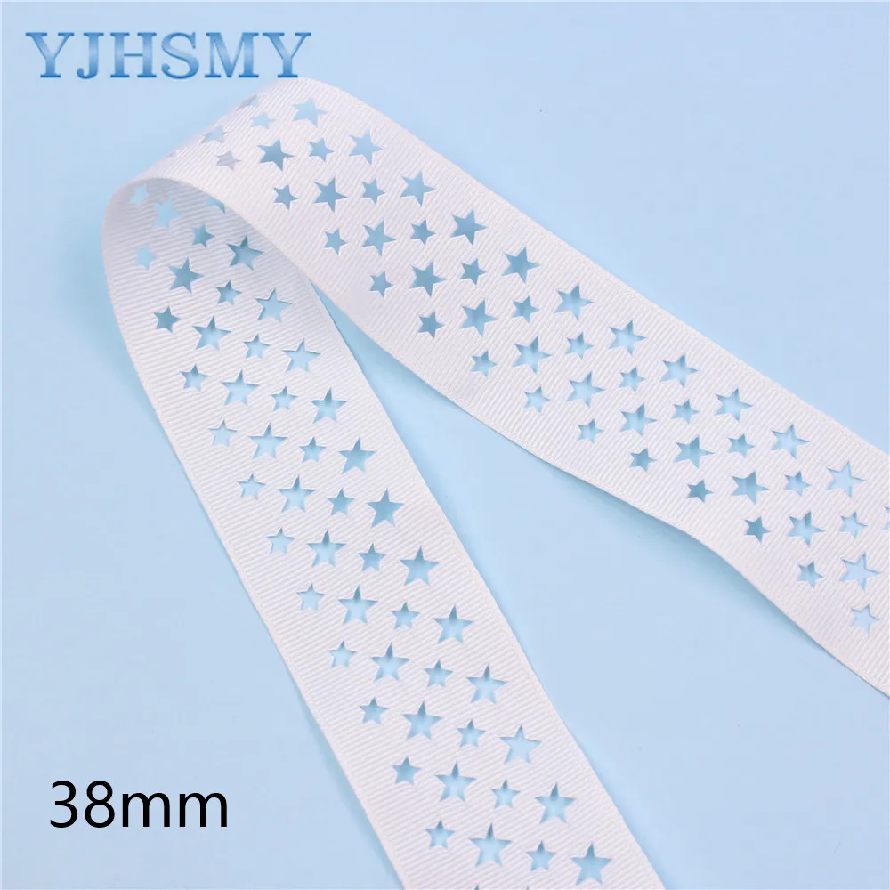 L-20527-451 10 ярдов 1-1/2 &quotАжурные звезды цветы серии ленты Аксессуары для одежды DIY