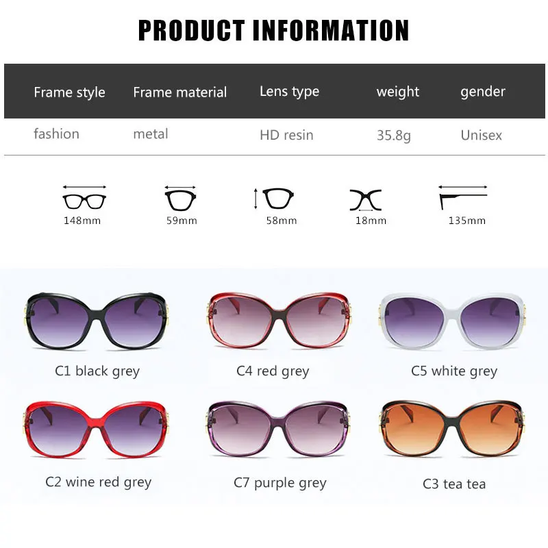 

Q Photochromic Sunscreen Glasses Brand Design Sunglasses Women Large Frame Eyewear Driving Gradient Goggles Oculos De Sol UV400