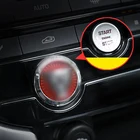Декоративная крышка для кнопки запуска автомобиля, Защитная Наклейка для переключателя зажигания для Jaguar XE XF XEL XFL F-PACE, аксессуары для стайлинга автомобиля