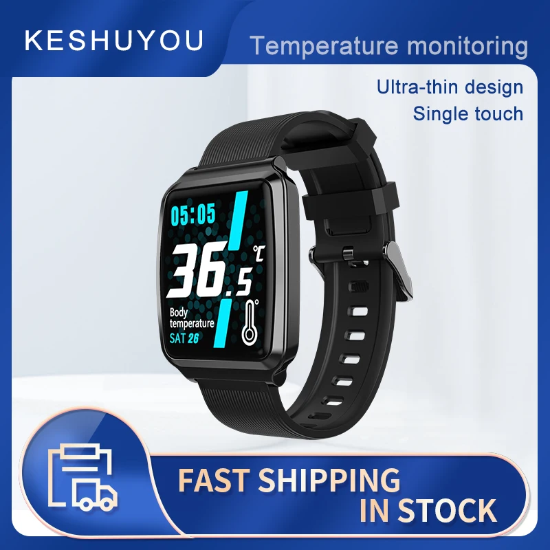 

Смарт-часы KESHUYOU Y16 для мужчин и женщин, фитнес-часы с измерением пульса и температуры, подарок для детей и женщин, умные спортивные часы для ...