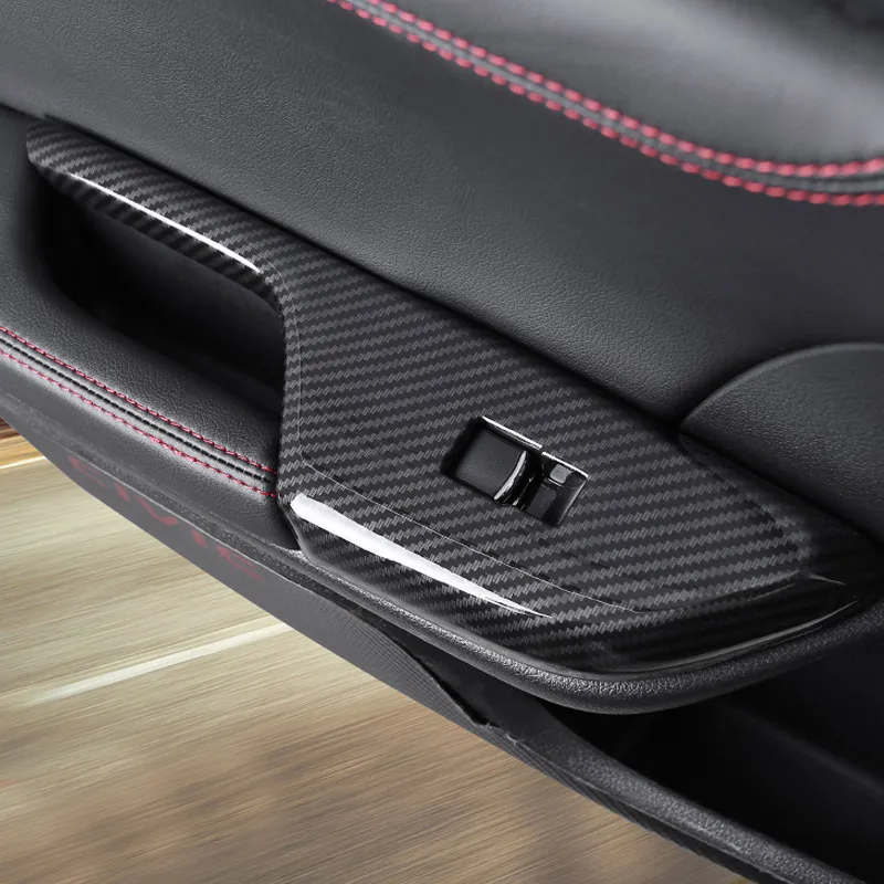 Декоративные наклейки из углеродного волокна для внутренней двери подлокотника