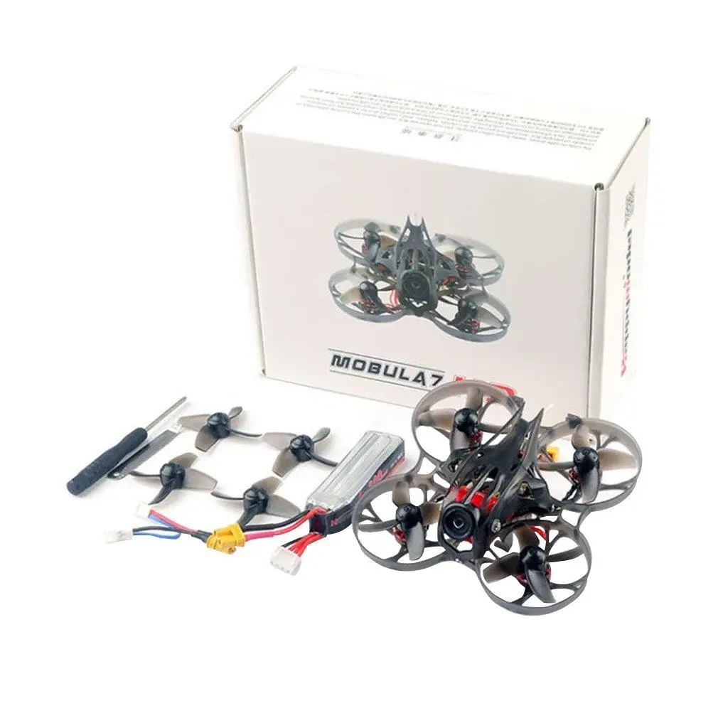 Mobula7-Dron de carreras con visi&oacute;n en primera persona, Mini c&aacute;mara de carreras con visi&oacute;n en primera persona, HD 2-3S 75mm Crazybee F4 Pro BWhoop Mobula 7 HD-0