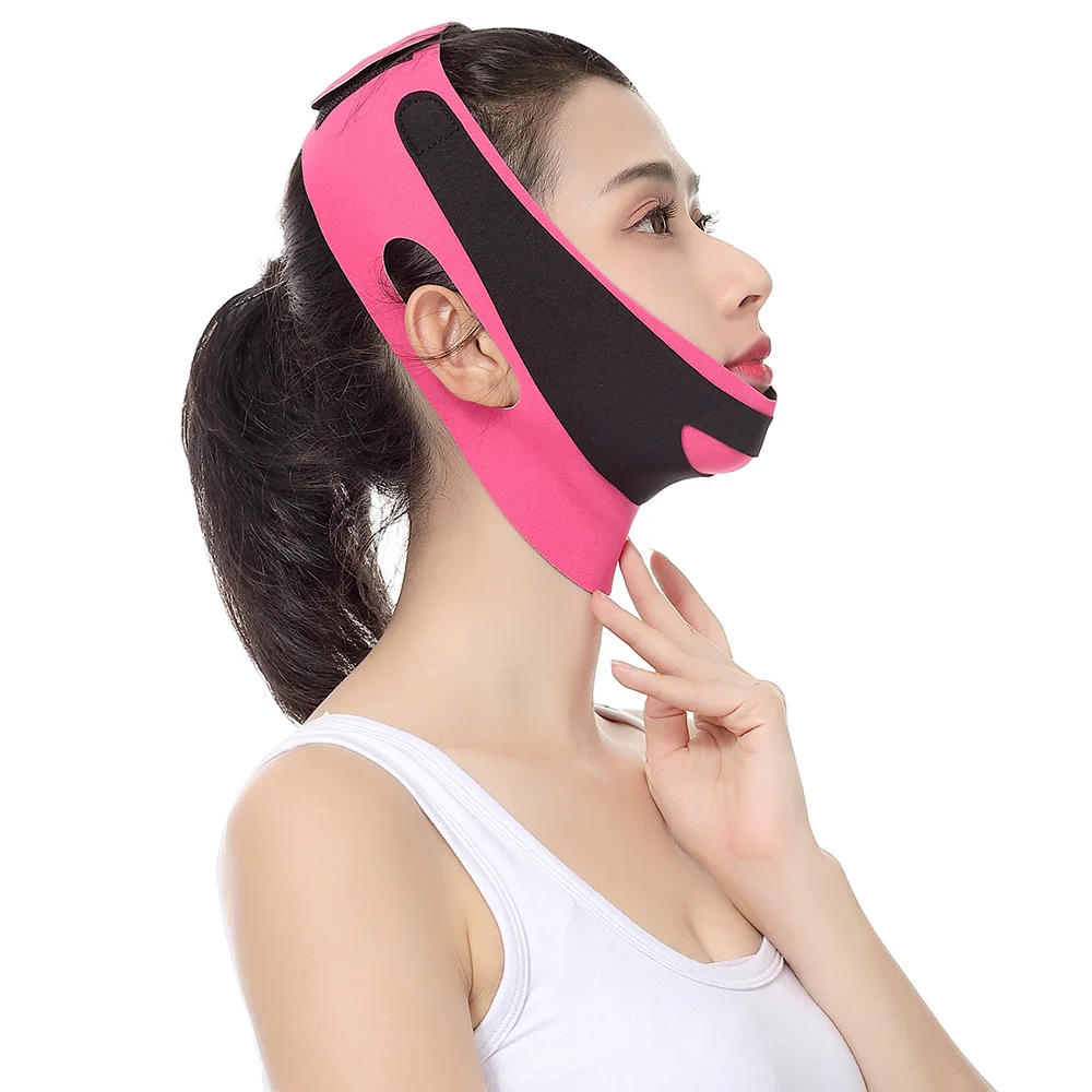 

Elastic Face Slimming Bandage V Line Face Shaper Women Chin Cheek Lift Up Belt Facial Anti Wrinkle Strap Face Care Tools
