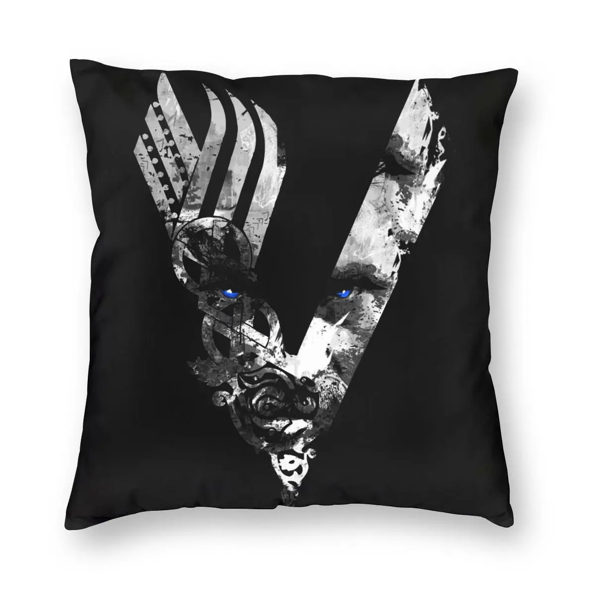 

Ragnar Vikings Pillowcase Decoration Odin Valhalla Viking Cushions Throw Pillow for Sofa Polyester Double-sided Printing Unique