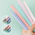 6 шт. двухсторонний маркер разных цветов квадратнаякруглая ручка бочка двойная кисть маркер ручка подарок для детей жесткая коробка