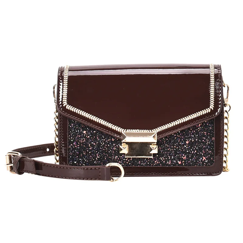 

2021 New Luxury Crossbody Bags For Women PU Leather Female Shoulder Bag Messenger Bags Designers Sequins Women's Handbags Purses