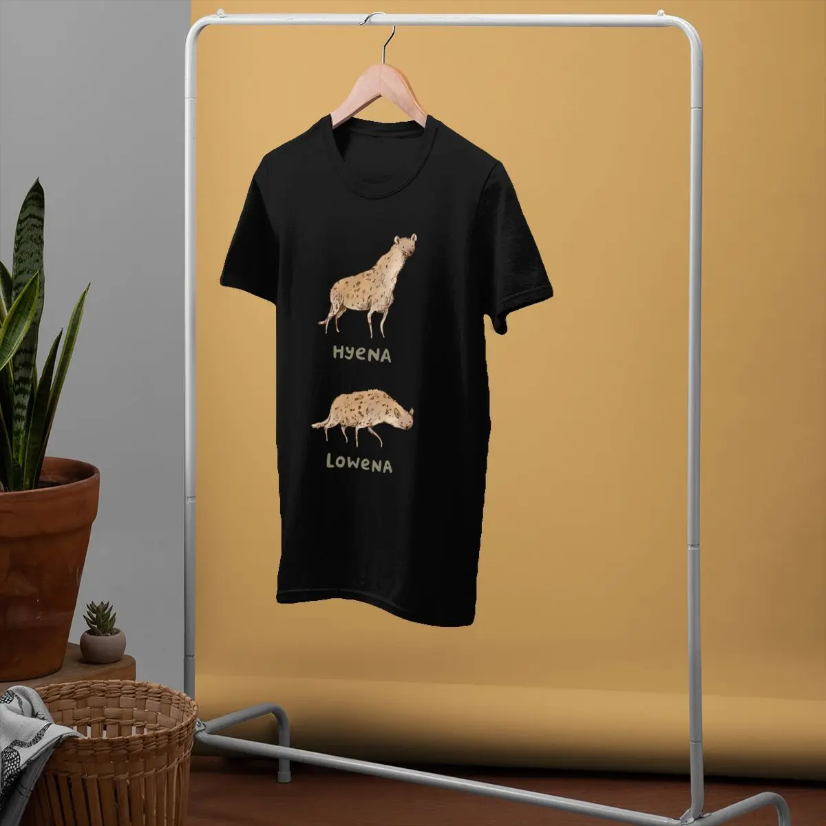 Футболка Hyena футболка Lowena Веселая с коротким рукавом летняя Мужская хлопковая