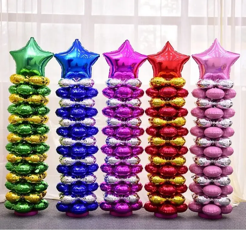 

12pcs/lot 18inch 4 Petals Flower Balloons Foil Balloon Four Leaf Clover Balloon Supply Wedding Birthday Event Party Decoration
